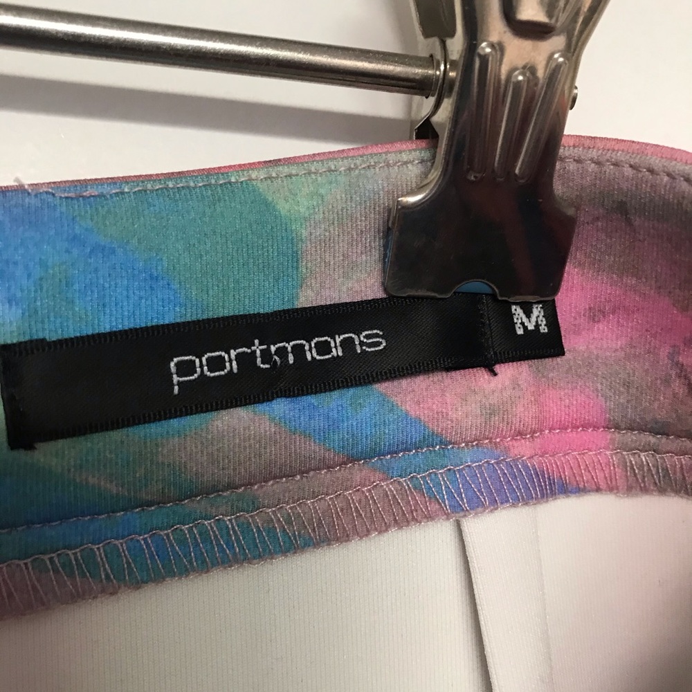 Portmans Size Medium 12 Floral Midi Skirt Rainbow - Picture 4 of 8